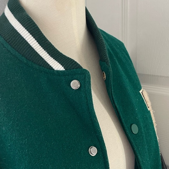 Green and black varsity jacket - Picture 6 of 6